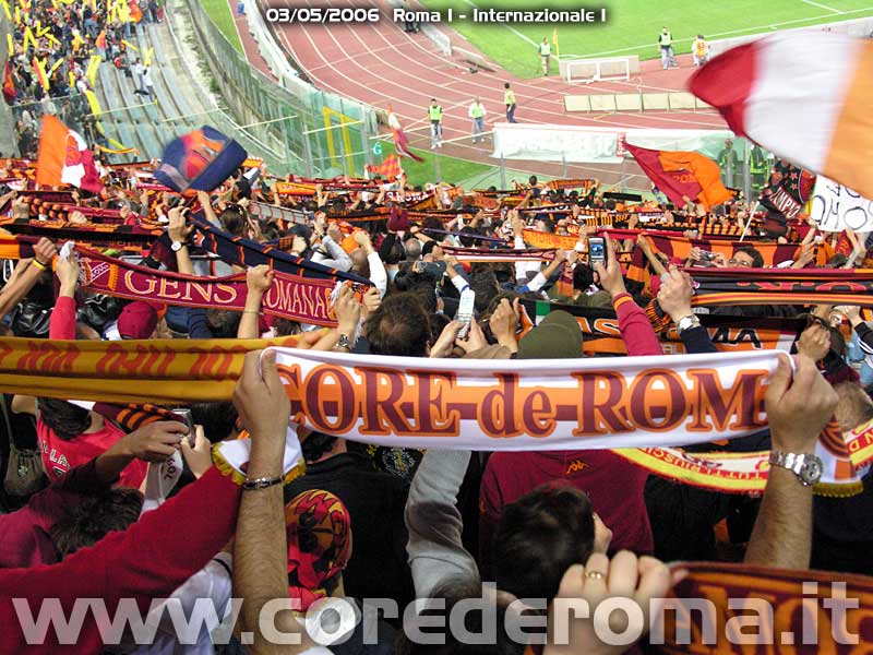 Roma-Inter 2006: sciarpata