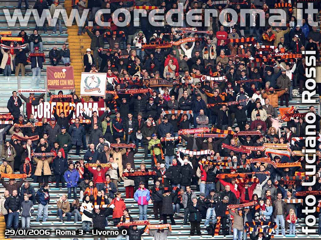 Roma-Livorno 2006: sciarpata