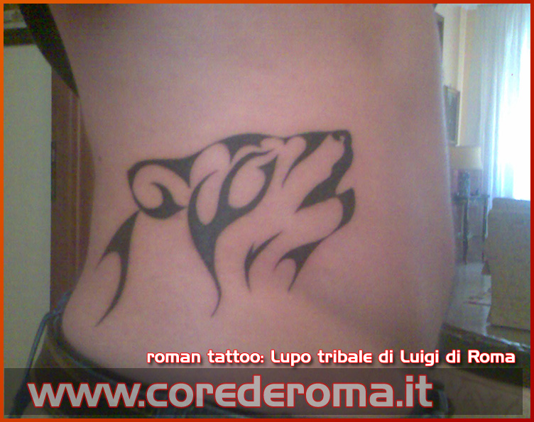 Roman Tattoo il lupo tribale di Luigi Condividi su