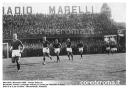 L'AS Roma che entra in campo per il derby del 1933-34