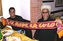 Mancini e Albel Xavier mostrano la sciarpa CdR