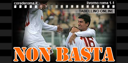 Copertina Livorno Roma 1-1 Tabellino