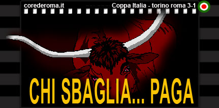 Coppa Italia Torino Roma 3-1  Copertina