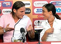 Rosella Sensi e Francesco Totti