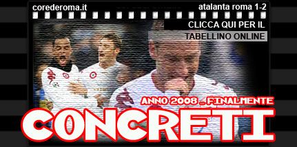 Atalanta Roma 1-2 Tabellino