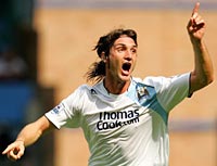 Rolando Bianchi con la maglia dei Citizens