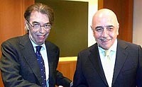 Massimo Moratti e Adriano Galliani
