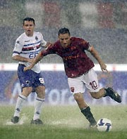Nubifragio a Roma-Samp
