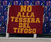 No alla tessera del tifoso