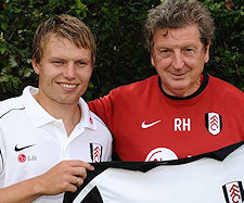 Bjørn Riise e Roy Hodgson