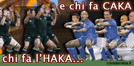 C'è chi fa l'haka e chi...