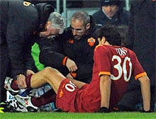 Juve-Roma: Toni subito out