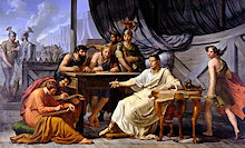 Pelagio Palagi, Giulio Cesare detta i Commentari, olio su tela, 1813