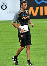 Luis Enrique col suo fedele ipad