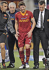 Roma-Milan: Borini esce malconcio... Come la Roma
