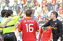 Roma-Lazio: l'espulsione di Stekelenburg