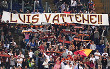 Roma-Napoli: eloquente striscione in curva nord