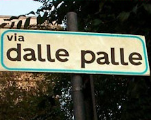 via dalle palle