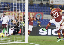 Roma-Livorno: Destro segna il primo gol