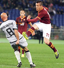 Roma-Atalanta: Taddei apre le danze