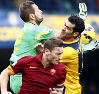 Verona-Roma: sesto pareggio in sette partite