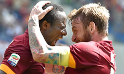 Roma-Genoa: primo gol di Doumbia all'Olimpico