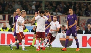 FIORENTINA ROMA DOPO GOL SALAH