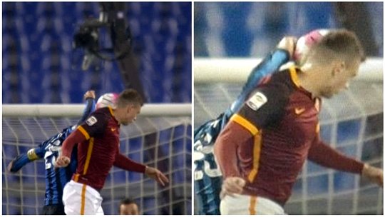 Roma-Inter: il solito rigore non dato alla Roma! Roma-Inter: il solito rigore non dato alla Roma!