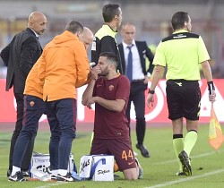 Empoli-Roma: frattura al setto nasale per Manolas