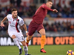 Roma-Cagliari: Dzeko scardina il catenaccio dei sardi