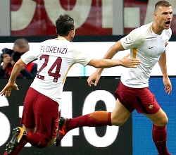 Milan-Roma: Dzeko e Florenzi puniscono un buonissimo Milan