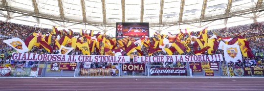 Roma-Lazio: curva sud Roma-Lazio: curva sud