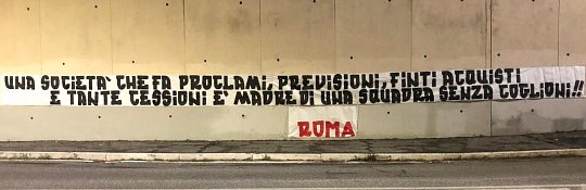 il pensiero dei tifosi ribaduto il giorno dopo la partita