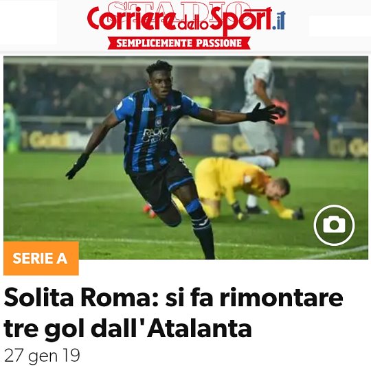 Atalanta-Roma: da 0-3 a 3-3