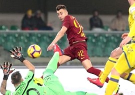 Chievo-Roma: il gol di El Shaarawy