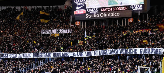 La protesta della Curva Sud dopo lo scempio sportivo di Firenze
